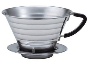 Kalita Stainless Steel Wave 185 Coffee Dripper
