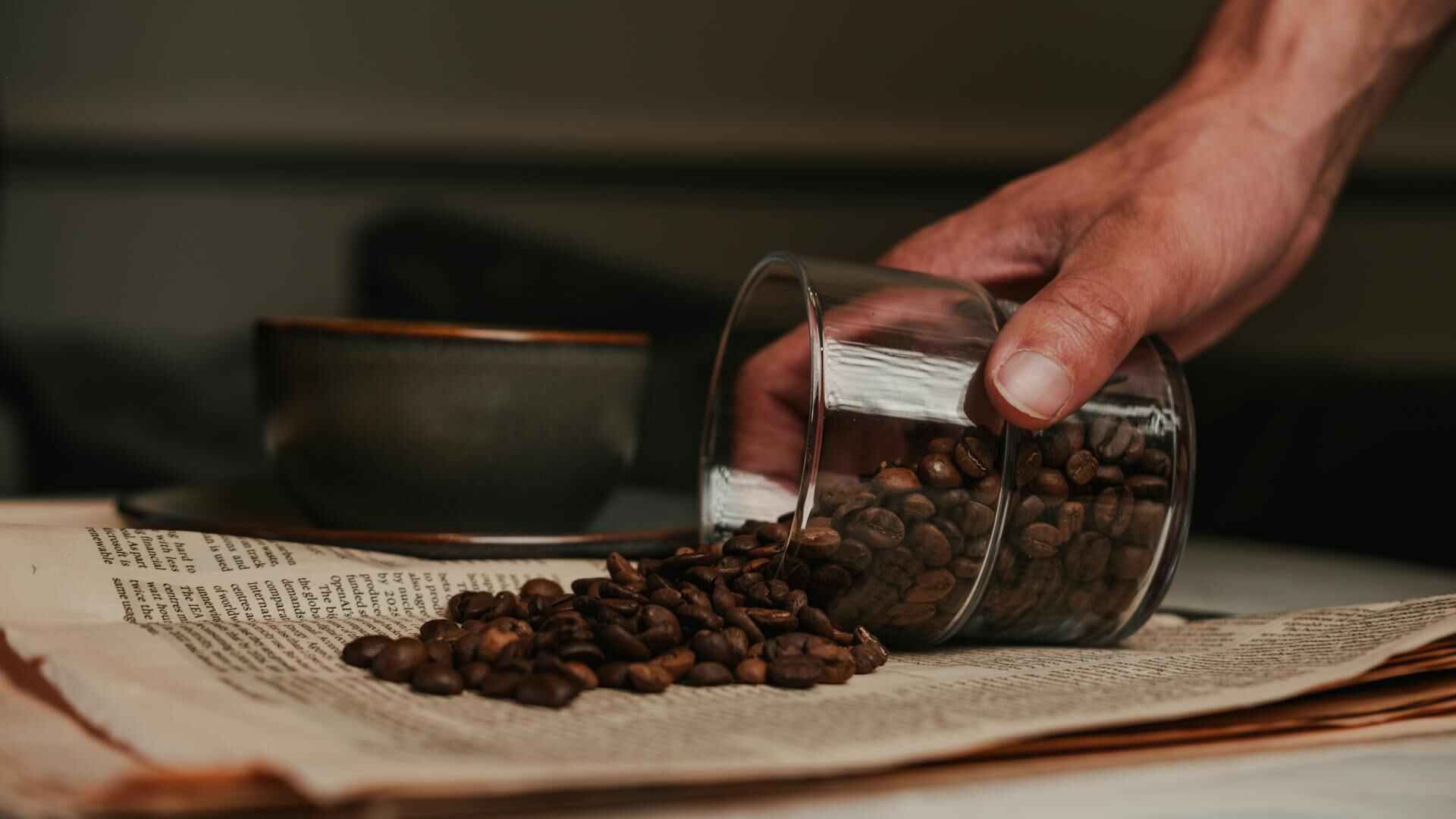 store coffee beans
